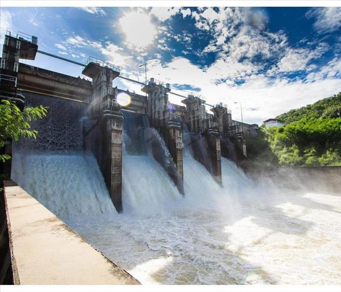 Release of dam water